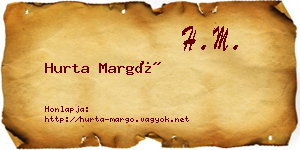Hurta Margó névjegykártya